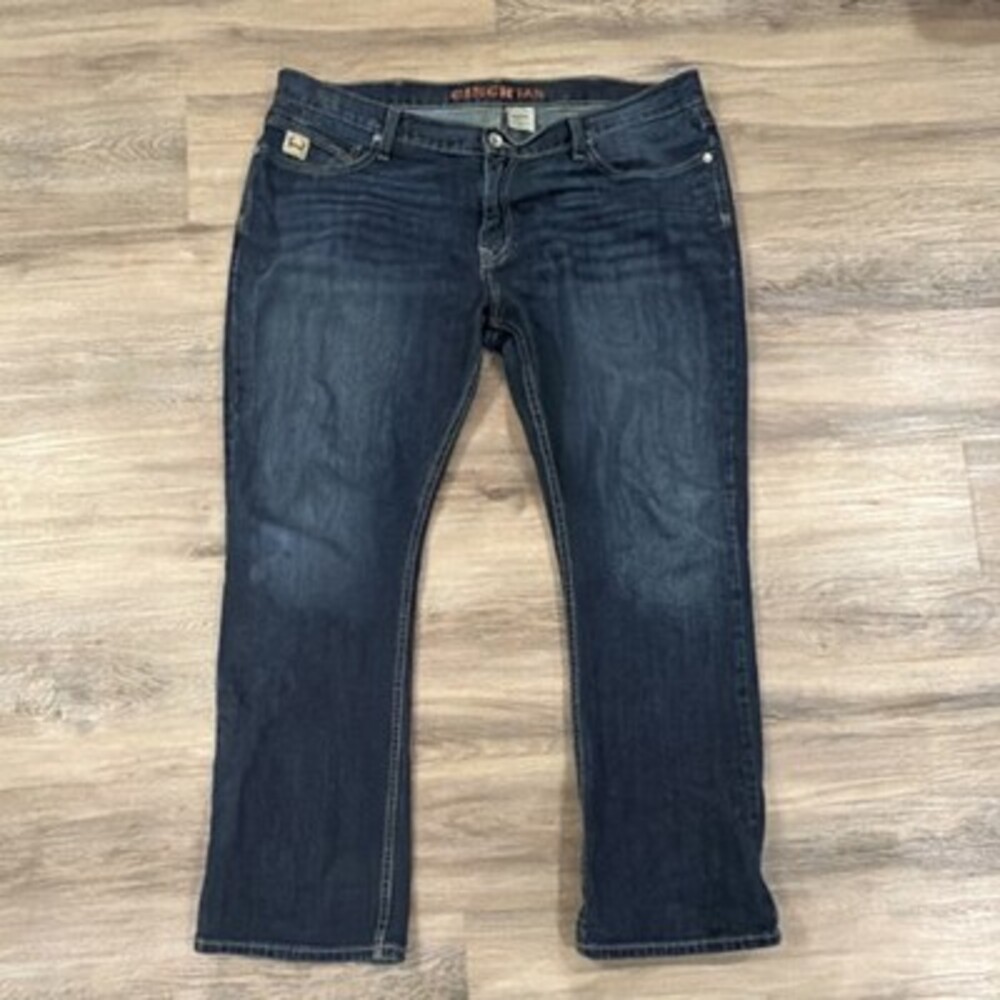 Cinch Men's Straight Jeans Dark Blue Stretch 5-Pocket Design Cotton Spandex